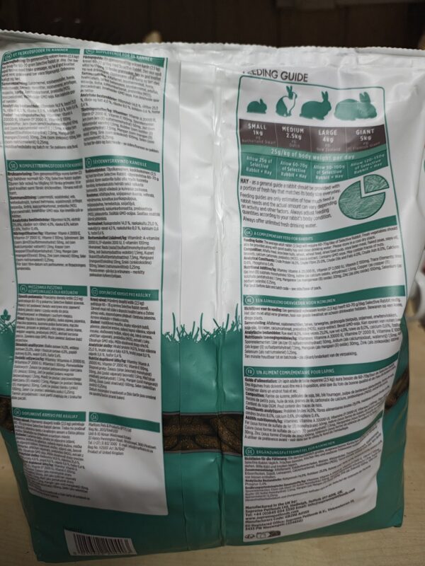 Karma dla dorosłych królików SCIENCE SELECTVE RABBIT FOOD 1,5 kg – pełnoporcjowa, bez dodatku cukru