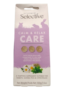 Science Selective Calm & Relax Care 100 gNaturalny suplement z melisą i rumiankiem, pomagający wyciszyć zwierzę i wspierać jego dobrostan emocjonalny. 