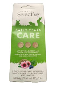 Science Selective Early Years Care 100g – wsparcie rozwoju młodych królików i gryzoni